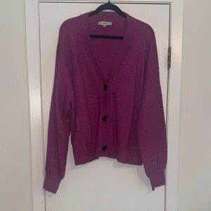 LOFT Purple Women's Cardigan